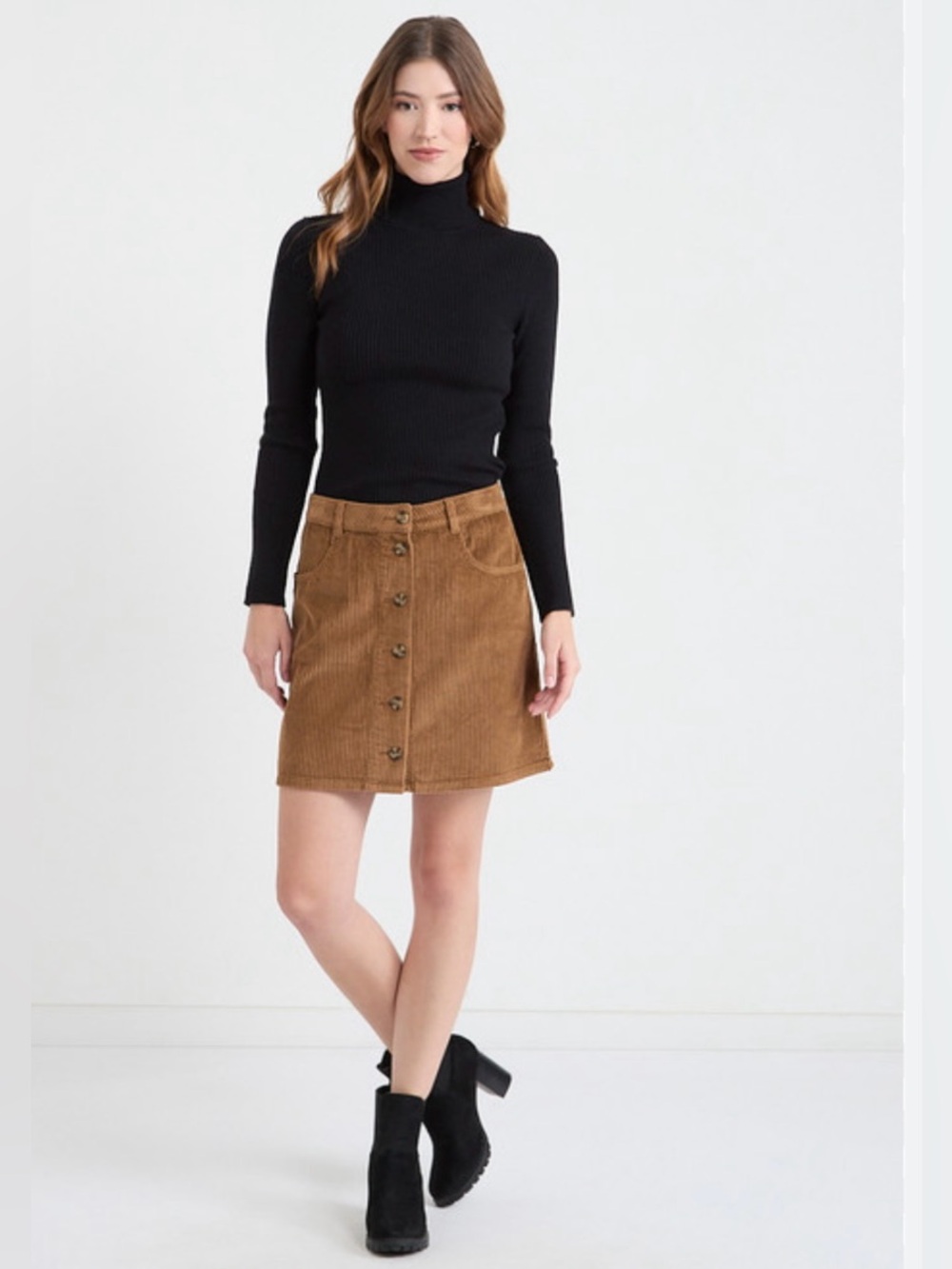 NWT Ricki’s Size 12 Brown Corduroy Skirt